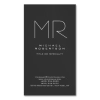 Modernes Monogramm Minimalistisch grau