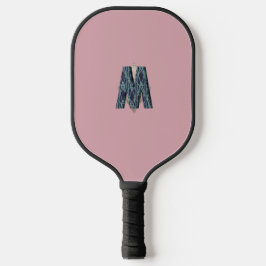 Modernes Monogramm | Minimalistisch sauber Pickleball Schläger