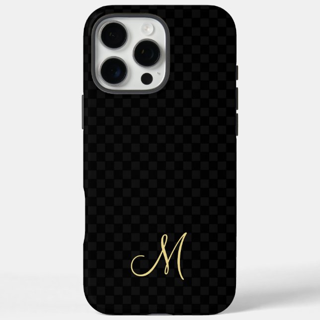 Modernes Monogramm Muster iPhone Slim Fit Hard Cas Case-Mate iPhone Hülle (Rückseite)