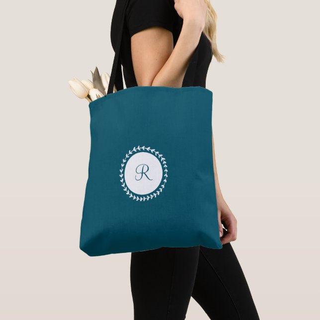 Modernes Monogramm Navy Blue (Von Nahem)