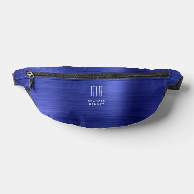 Modernes Monogramm Navy Blue Bauchtasche (Ablage )