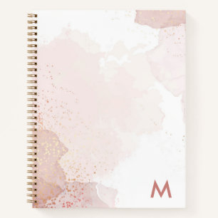 Modernes Monogramm-Notizbuch Notizbuch