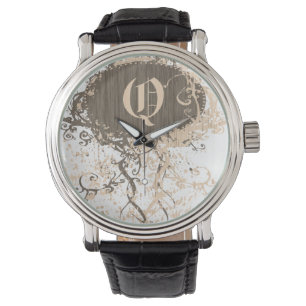 Modernes Monogramm Q Armbanduhr