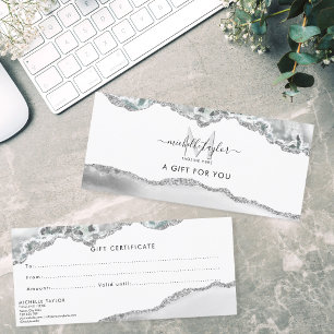 Modernes Monogramm Schönheit Makeup Elegant Berufl