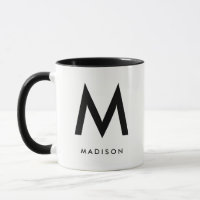 Modernes Monogramm | Schwarz und Weiß