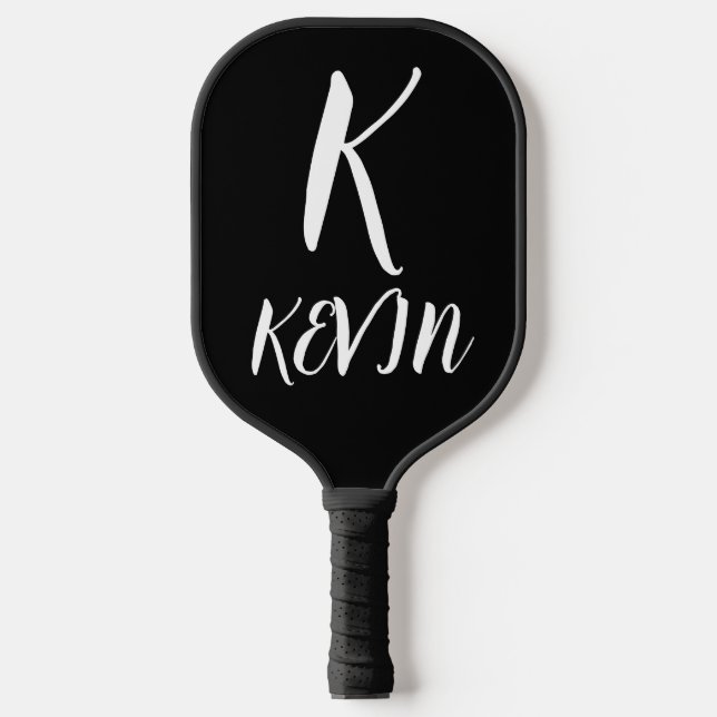 MODERNES MONOGRAMM-SKRIPT-KUSTOM-PICKLEBALL-PADDDL PICKLEBALL SCHLÄGER (Vorderseite)