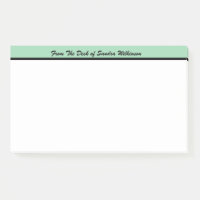 Modernes Monogramm vom Schreibtisch der