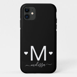 Modernes Monogramm weiblicher Schriftzeichen Schwa Case-Mate iPhone Hülle