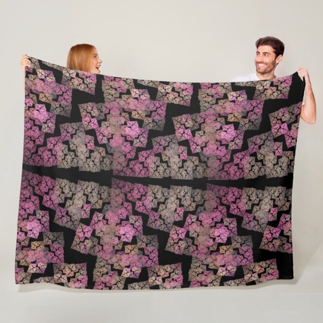 Modernes Mosaik - Fraktal Fleecedecke (Beispiel)