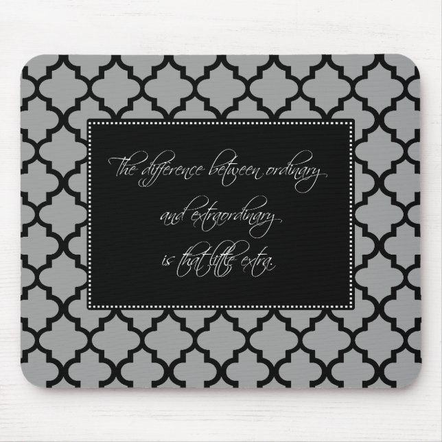 Modernes motivierend Zitat Mousepad (Vorne)