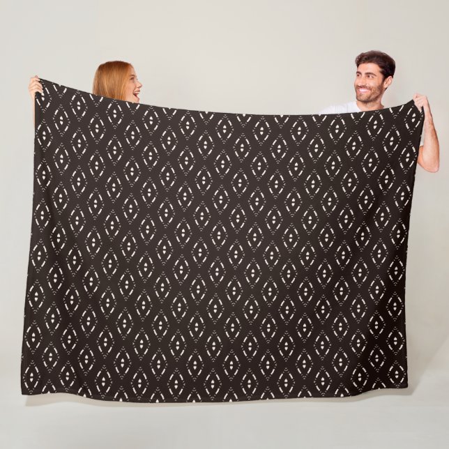 Modernes Mudcloth Tribal Fleece Blanket (Beispiel)