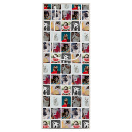 Modernes Multi-Foto-Quadrat-Insta-Muster Geschenktüte Für Weinflaschen