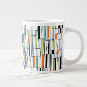 Modernes Muster aus dem Mittelalter Jumbo-Tasse