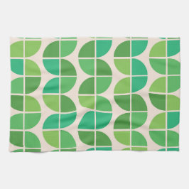 Modernes Muster aus dem Mittelalter mit geometrisc Geschirrtuch