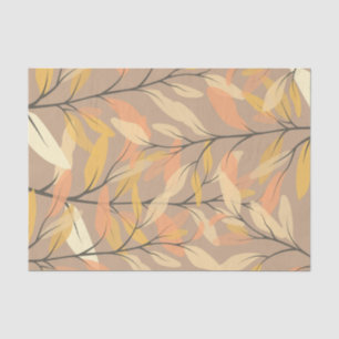 Modernes Muster aus Leaf und Branchen Seidenpapier
