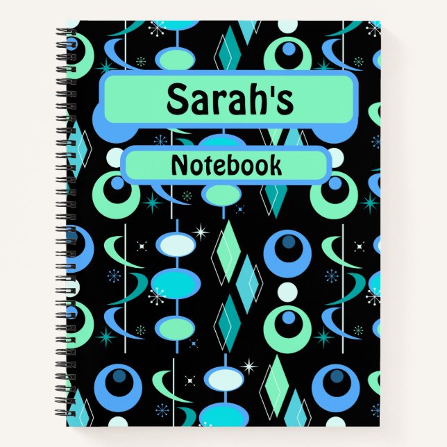 Modernes Muster des Mittelalters Notizbuch (Vorderseite)