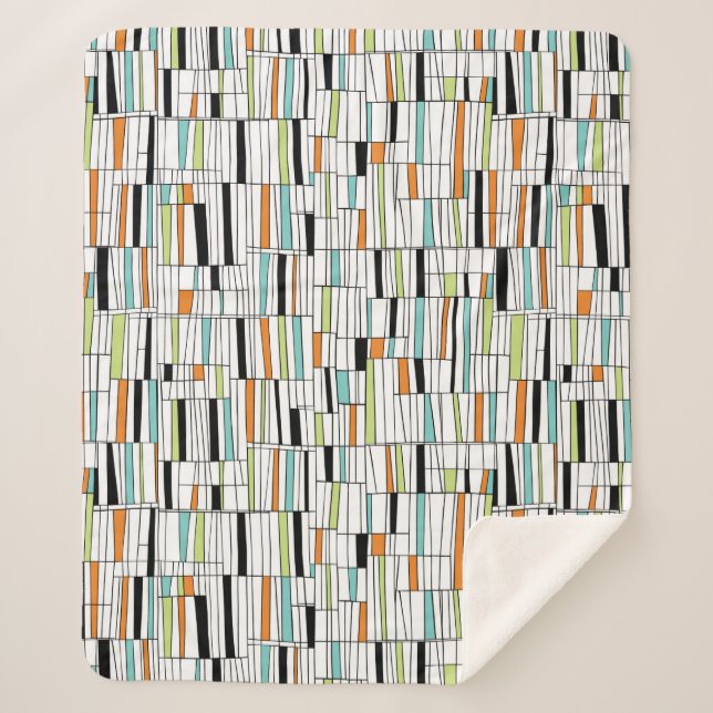 Modernes Muster des Mittelalters Sherpadecke (Vorderseite)