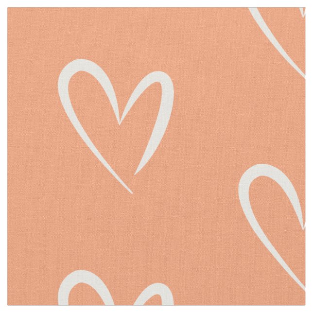 Modernes Muster des weißen Herzens, Hintergrund de Stoff (Nahaufnahme)