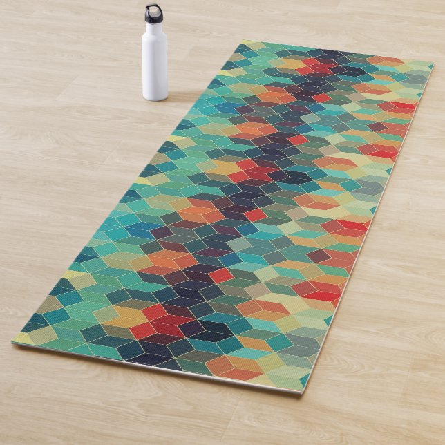 Modernes Muster für geometrische Cubes Yogamatte (Beispiel)