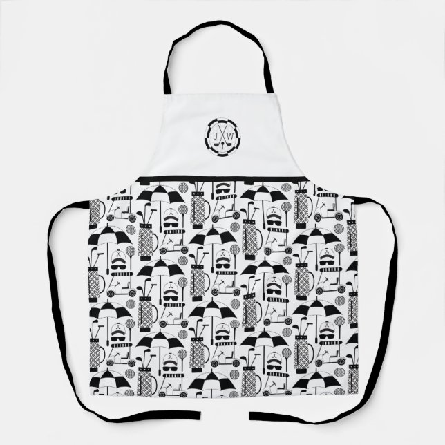 Modernes Muster für Golf-Equipment und Zubehör Schürze (Vorderseite)