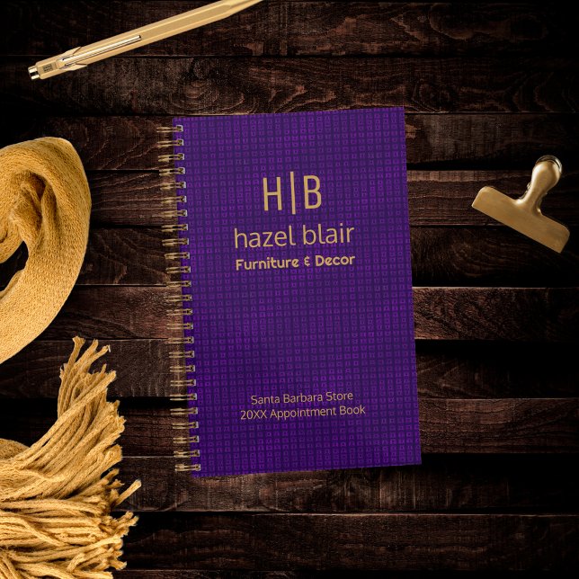 Modernes Muster für Lila Logokombinationen Planer (Von Creator hochgeladen)