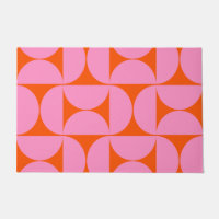 Modernes Muster in pink und orange