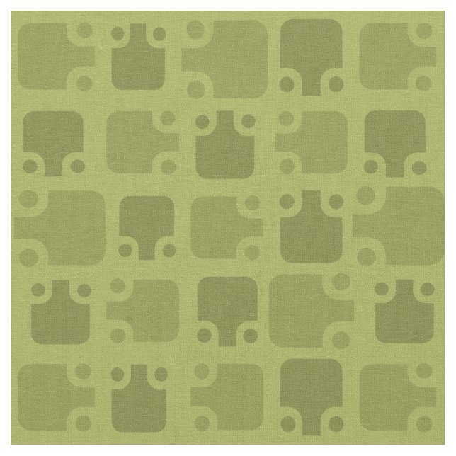 Modernes Muster Olive Green Stoff (Nahaufnahme)