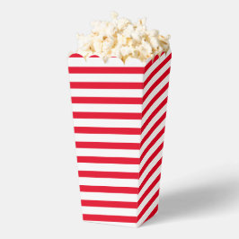 Modernes Muster roter und weißer Streifen Geschenkschachtel