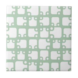 Modernes Muster Sage Green 2 aus dem Mittelalter Fliese