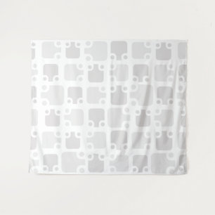 Modernes Muster weiß aus dem Mittelalter Wandteppich