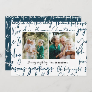 Modernes, mutiges Foto für grafische Typografie Feiertagskarte