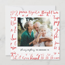 Modernes, mutiges Foto für grafische Typografie Feiertagskarte