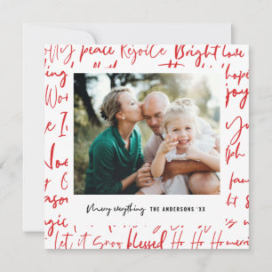 Modernes, mutiges Foto für grafische Typografie Feiertagskarte