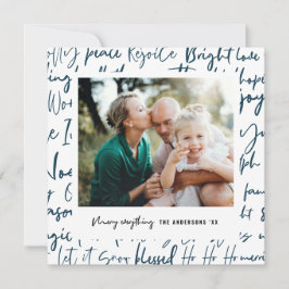 Modernes, mutiges Foto für grafische Typografie Feiertagskarte