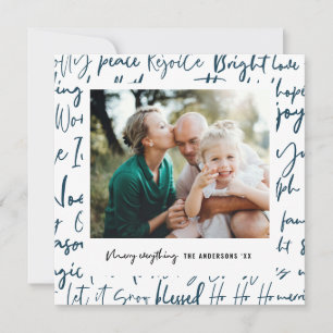 Modernes, mutiges Foto für grafische Typografie Feiertagskarte