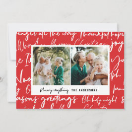 Modernes, mutiges Foto für grafische Typografie Feiertagskarte