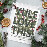 Modernes, mutiges Rezept für grafische Typografie Feiertagskarte<br><div class="desc">Diese "Weihnachten Liebe This!"-Gruß- und Rezeptkarte zeichnet sich durch ein gewagtes und festliches modernes Design mit einer spielerischen Drehung aus. Ideal, um Ihre Lieblingsrezepte zu teilen, kann diese Karte personalisiert sein, um auf der Rückseite ein gepflegtes Rezept einzufügen, was es zu einer durchdachten und einzigartigen Art macht, den saisonalen Beifall...</div>