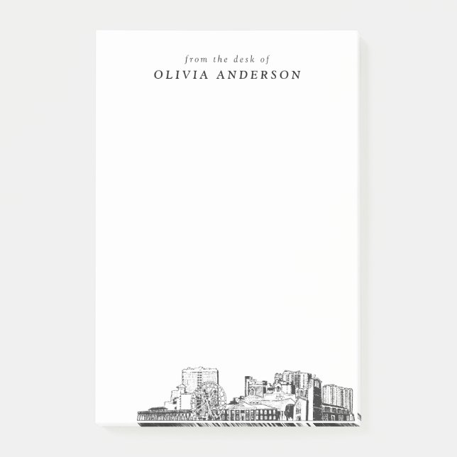 Modernes Myrtle Beach Berufliches Geschenk Persona Post-it Klebezettel (Vorderseite)