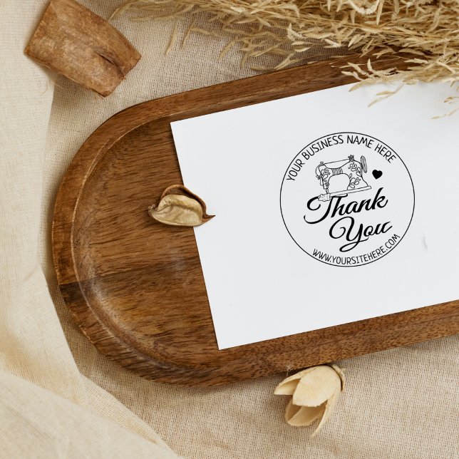 Modernes Nähgeschäft Vielen Dank Gummistempel (Von Creator hochgeladen)