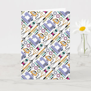 Modernes Nähmuster Karte