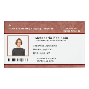 Modernes Name Tag Abzeichen Mitarbeiter Namenschild