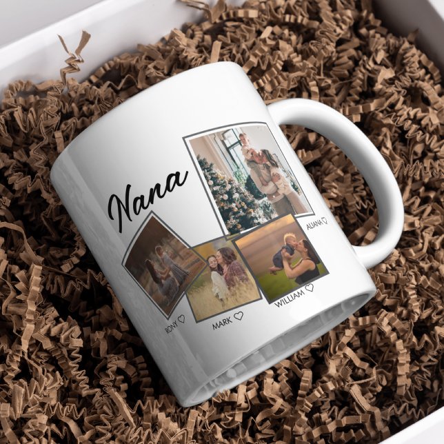 Modernes Nana-Script | Entenkinder - FotoCollage Kaffeetasse (Von Creator hochgeladen)