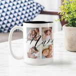 Modernes Nana-Script | Entenkinder - FotoCollage Kaffeetasse<br><div class="desc">Schickt ein wunderschönes personalisiertes Geschenk an eure Oma (Nana), das sie für immer lieben wird. Spezielle personalisierte Enkelkinder Foto Collage Tasse, um Ihre eigenen speziellen FamilienFotos und Erinnerungen zu zeigen. Unser Design zeichnet sich durch ein einfaches 10 Foto Collage Grid Design mit "Nana" in einem schönen, handgeschriebenen schwarzen Skriptstil aus....</div>