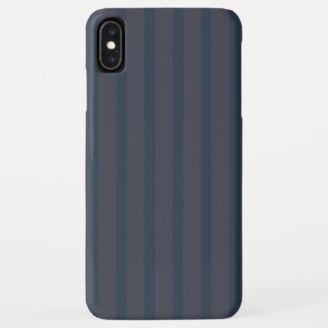 Modernes Navy Blue und Pflaumengestreift Case-Mate iPhone Hülle (Rückseite)