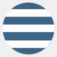 Modernes Navy Blue White Stripes Muster