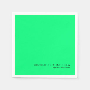 Modernes Neon-Grün Serviette