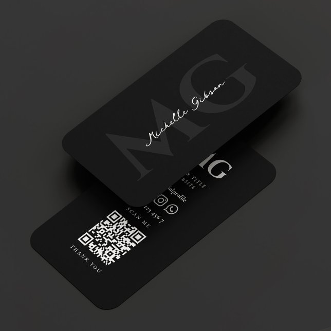 Modernes Netzwerk Berufliches Marketing Schwarz Visitenkarte (Modern Realtor Mortgage Marketing Black Grey Business Card
)