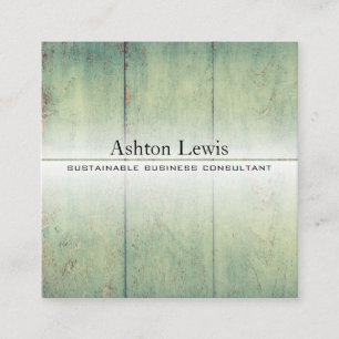 Modernes, neu gestaltetes, rustikales Vintages Bar Quadratische Visitenkarte