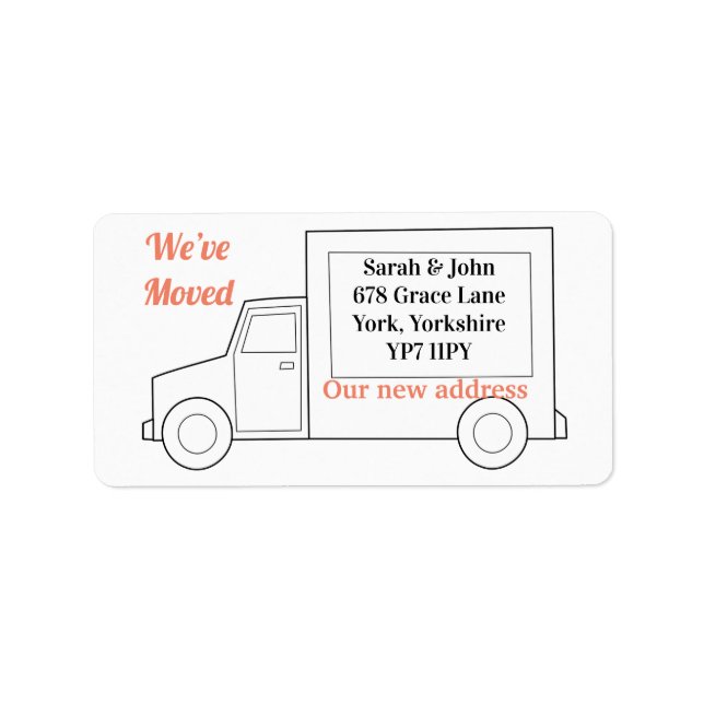 Modernes neues Zuhause Update Wir haben das Adress Adressaufkleber (Vorne)