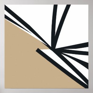 Modernes neutrales Abstrakt Poster